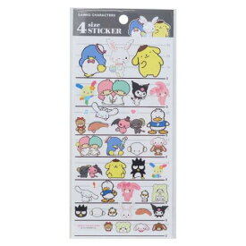 4サイズステッカー 4SIZE STICKER シールシート サンリオキャラクターズ 3 サンリオ カミオジャパン 手帳デコ メール便可