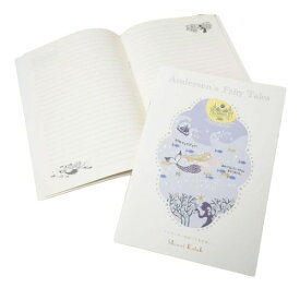 ノートA5 横罫ノート アンデルセン童話 人魚の姫 木野瀬印刷 ミニノート かわいい メール便可