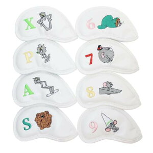 アイアンカバー8個セット ファッション小物 トムとジェリー ファニーカバー ワーナーブラザース 丸眞 ゴルフ 人気 おすすめ