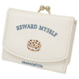 ミニ財布 がまぐち三つ折り ミニウォレット ショコラフィーユ チョコクッキーサンド クーリア コンパクト かわいい