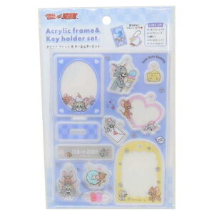 アクリルフレーム&キーホルダーセット キーチェーン トムとジェリー YUMYUMYMMY ワーナーブラザース カミオジャパン アクリルスタンド メール便可