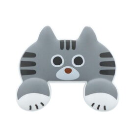ダイカットクリップ JITTOME クリップ 猫 サバトラ ねこ サンスター文具 おもしろ雑貨 かわいい 事務用品 メール便可