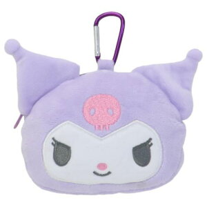 カラビナ付きぬいぐるみファスナーマスコット ミニポーチ クロミ サンリオ ティーズファクトリー 小物入れ