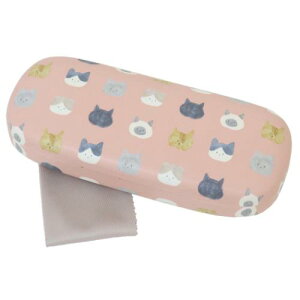 クロス付きメガネケース 眼鏡ケース ニャンズ フレンズヒル FRIENDSHILL ハードタイプ プレゼント