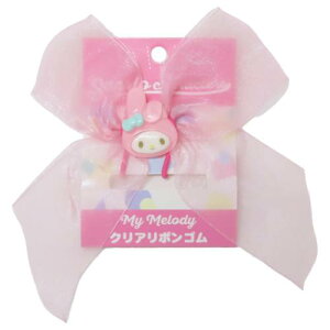 クリアリボンゴム ヘアアクセ マイメロディ サンリオ アイプランニング ヘアゴム メール便可