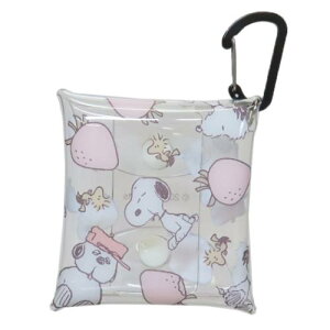 クリアマルチケースSS ミニポーチ スヌーピー ストロベリー ピーナッツ マリモクラフト 小物入れ メール便可