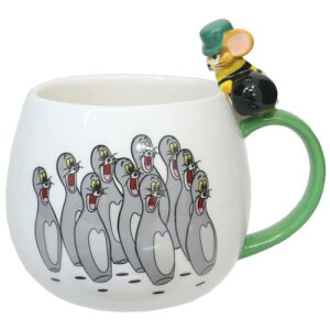 フィギュア付きマグ マグカップ トムとジェリー レトロ トム&マッスル ワーナーブラザース サンアート プレゼント ギフト