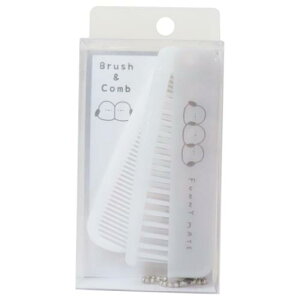 折りたたみブラシ&コーム ヘアブラシ FUNNY MATE シマエナガ カミオジャパン 折りたたみくし プレゼント かわいい メール便可