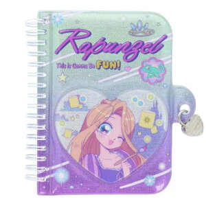 鍵付ノート リングノート 塔の上のラプンツェル バレエコア Y2K ディズニープリンセス サンスター文具 メモ帳 メール便可