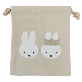 きんちゃくポーチ 巾着袋 ミッフィー 70周年 Gold＆Blackシリーズ ディックブルーナ マリモクラフト 小物入れ かわいい 絵本メール便可