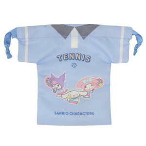 ユニフォーム巾着 きんちゃくポーチ 巾着袋 サンリオキャラクターズ テニス部 サンリオ部活 サンリオ カミオジャパン 小物入れ メール便可
