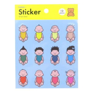 透明シール シールシート おおのたろう 髪型 学研ステイフル クリアシール 防水 UV加工 メール便可