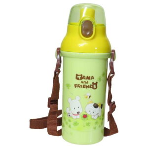 抗菌食洗器対応直飲プラワンタッチボトル 水筒 タマ&フレンズ 480ml スケーター 子供 遠足