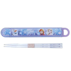 抗菌食洗機対応箸箱セット 抗菌スライド箸&箸箱セット アナと雪の女王 ディズニー スケーター 新学期準備 女の子 メール便可