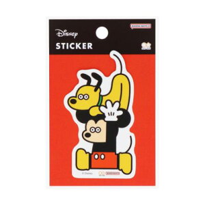 ステッカー ダイカットシール ディズニーx松本セイジ ミッキーマウスA ディズニー サンスター文具 スマホデコ デコシール メール便可