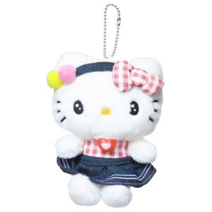 ミニぬいぐるみボールチェーン ぬいぐるみ ハローキティ ギンガムデニム サンリオ ナカジマ プレゼント