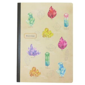 A5ノート 横罫ノート STUDY HOLIC 鉱物学 Green Flash ミニノート 学び 学問 メール便可