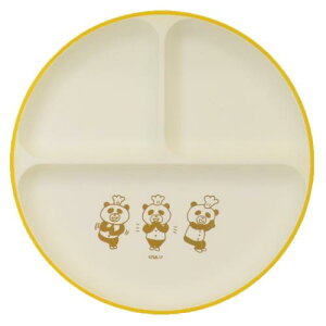 抗菌ランチプレート 中皿 パンダのおさじ パンダのおさじとフライパンダ マリモクラフト プラスチック 食器 絵本