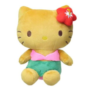 お座りぬいぐるみ ぬいぐるみ ハローキティ 日焼けシリーズ ハイビスカス サンリオ ケイカンパニー プレゼント かわいい プラッシュドール