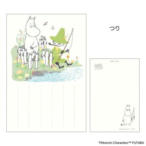 季節のムーミンはがき 1枚入り POSTCARD ムーミン 春 つり 北欧 フタバ ポストカード メール便可
