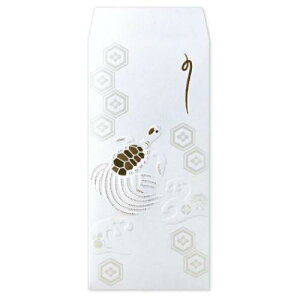 箔祝儀袋 吉祥浪漫 1組入り 祝儀袋 ROKKAKU 亀 フタバ 和柄 箔押し 多目的 のし袋 金封 メール便可