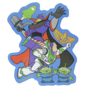 キャラクターステッカー ダイカットシール トイストーリー バズ&ザーグ&エイリアン ディズニー スモールプラネット ダイカットビニールステッカー デコシール 耐水性 メール便可