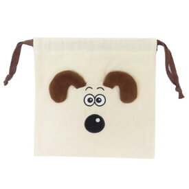 ぬいぐるみきんちゃく 巾着袋 ウォレスとグルミット ティーズファクトリー きんちゃくポーチ 小物入れ メール便可