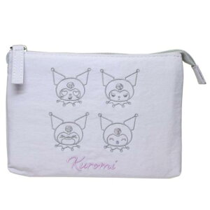 3ポケットポーチ コスメポーチ クロミ フェイス サンリオ マリモクラフト 化粧ポーチ 小物入れ メール便可