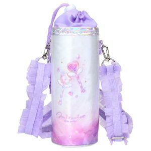 フリルショルダーひも付き保冷ボトルケース ペットボトルホルダー ミラクルアラモード カミオジャパン アウトドア水筒 かわいい