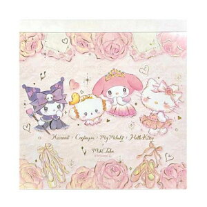 メモパッド メモ帳 サンリオキャラクターズxたけいみき フェアリーナ サンリオ クローズピン 新学期準備文具 ガーリーイラスト メール便可