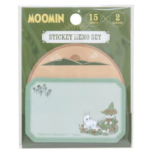 アウトドア付箋セット 付せん ムーミン グリーン 北欧 学研ステイフル ふせん メール便可