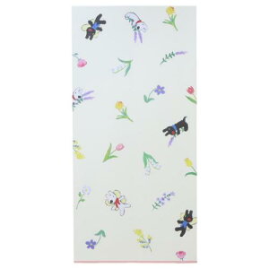 ポチ袋M 3枚入り ぽち袋 リサとガスパール 花 S&C お年玉袋 金封 長封筒 長札 絵本メール便可