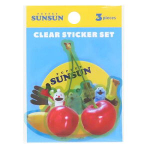 �N���A�X�e�b�J�[�Z�b�g 3���Z�b�g �_�C�J�b�g�V�[�� �p�y�b�g�X���X�� B�Z�b�g PUPPET SUNSUN �e�B�[�Y�t�@�N�g���[ �f�R�V�[�� ���[���։�