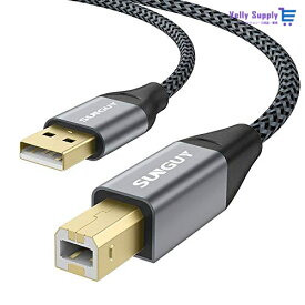 プリンターUSBケーブル 3m SUNGUY USB 2.0 Aオス-Bオスパソコンとプリンター接続ケーブル延長 Epson Canon Brother HPなどの機種に対応
