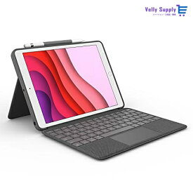 ロジクール iPad 10.2 インチ 第9世代 第8世代 第7世代 対応 トラックパッド付き キーボードケース Smart Connector 接続 Combo Touch iK1057BKA 英語配列 薄型 バックライト付き スマートコ