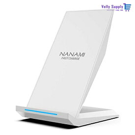 NANAMI Qi ワイヤレス急速充電器 Qi認証済み Quick Charge 2.0/3.0 qi 充電器 スタンド iPhone 12/12 Pro/11/11 Pro/SE2/X/8/8 Plus/XS/iPhone XR/iPho