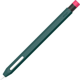 【elago】 Apple Pencil 第2世代 対応 ケース かわいい 鉛筆 デザイン 握りやすい 滑り止め グリップ シリコン 保護 カバー 充電 ペアリング ダブルタップ 可能 シリコン保護ケース 傷防止 保護カバー [ アップル