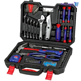 WORKPRO 160点 ホームツールセット 工具セット 家庭用 日曜大工 DIYセット 作業工具セット 家具の組み立て 住まいのメンテナンス用 修理道具セット 便利な収納ケース付き