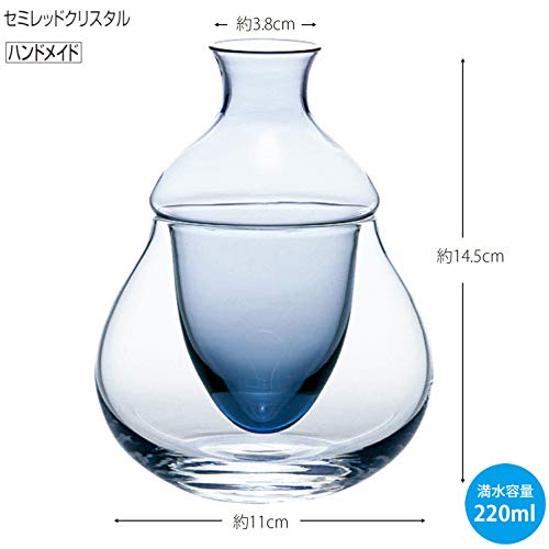 楽天市場】東洋佐々木ガラス 冷酒器 ブルー 11×11×14.5cm、口径:3.8cm
