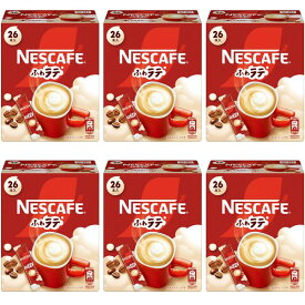 スティックコーヒー 大容量 ネスカフェふわラテ 26本x6箱,カフェラテ,カフェオレ,個包装