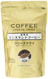 セイコー珈琲 業務用インスタントコーヒーフリーズドライ袋 200gx2個
