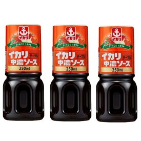 3本テーブル 中濃ソース 250ml 調味料 家庭用 万能 ソース ドレッシング ケチャップ ハンバーグ 揚げ物 野菜 肉 魚 海鮮 かけるだけ 和えるだけ 下味 隠し味 アレンジ自由 キャンプ BBQ 家族 一人暮らし