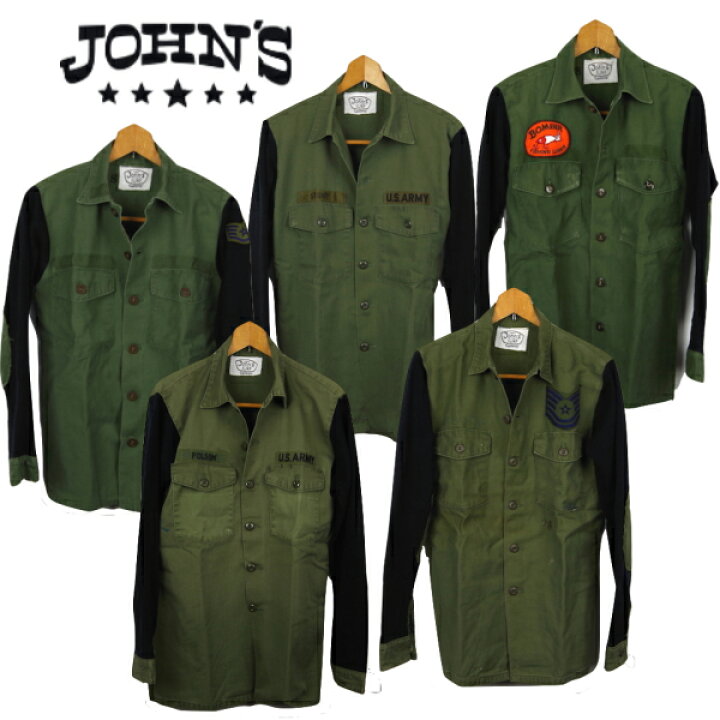 楽天市場】【送料無料】ミリタリーシャツブルゾン【JOHN