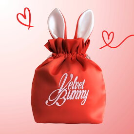【公式】Velvet Bunny ベルベットバニー シルキーバニーポーチ 5種 (ピンク/ライムグリーン/ブルー/パープル/レッド) メイクポーチ 韓国雑貨 化粧ポーチ 小物入れ ウサギ キャラクター 大容量 旅行 ギフト 人気 コスメポーチ 整理 プレゼント 大人気 コスメ入れ メイク用品