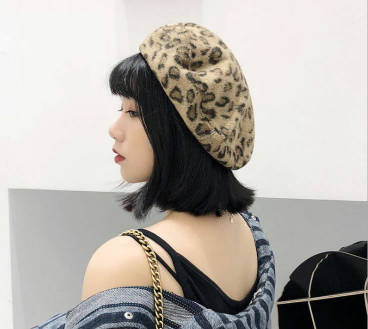 楽天市場】ヒョウ柄 ベレー帽 帽子 ヒョウ柄 レオパード柄 ヒョウ柄