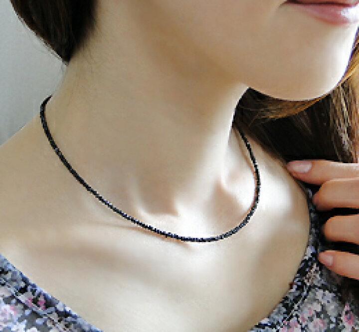 楽天市場】K18WG ブラックダイヤ ネックレス 15.0ct 品質保証書付 18k 