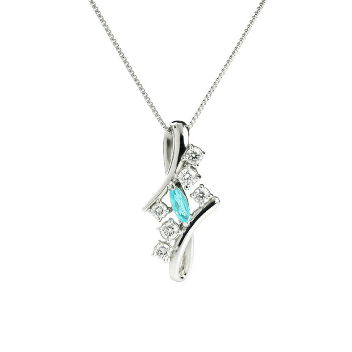 楽天市場】パライバトルマリン ネックレス 0.09ct Pt900 プラチナ 