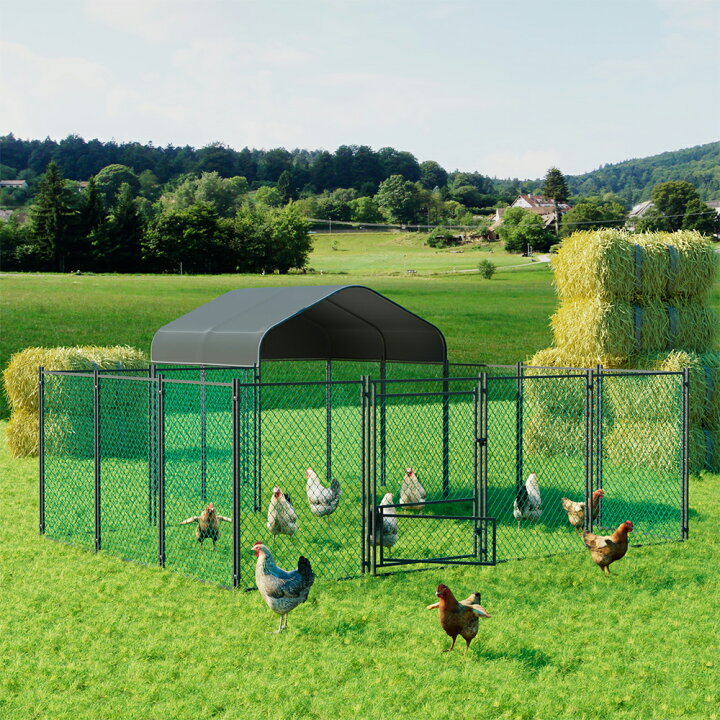 楽天市場】Wisfor 鶏小屋 屋外用鶏ケージ キット 超大型 フェンス 防水 