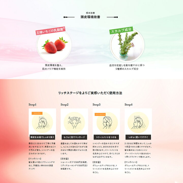 楽天市場 エフウィズリッチステージ シャンプー 300ml フコイダン アミノ酸 弱酸性 無添加 ノンシリコン サロン ロングヘア 頭皮ケア エイジングヘア くせ毛 うねり毛 ダメージヘア ダメージケア 補修 乾燥 ストレート 枝毛ケア 切れ毛ケア 縮毛ケア ギフト