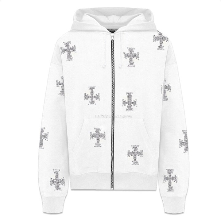 楽天市場】UNKNOWN LONDON / Cross Rhinestone Zip Up Hoodie : VENTURER 
